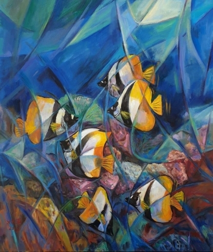 「生命色彩變奏曲」洪兆平創作個展-封面 「生命色彩變奏曲」洪兆平創作個展-封面