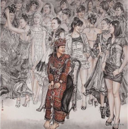 墨韻原緣－黃中泰水墨人物畫展在基隆-封面